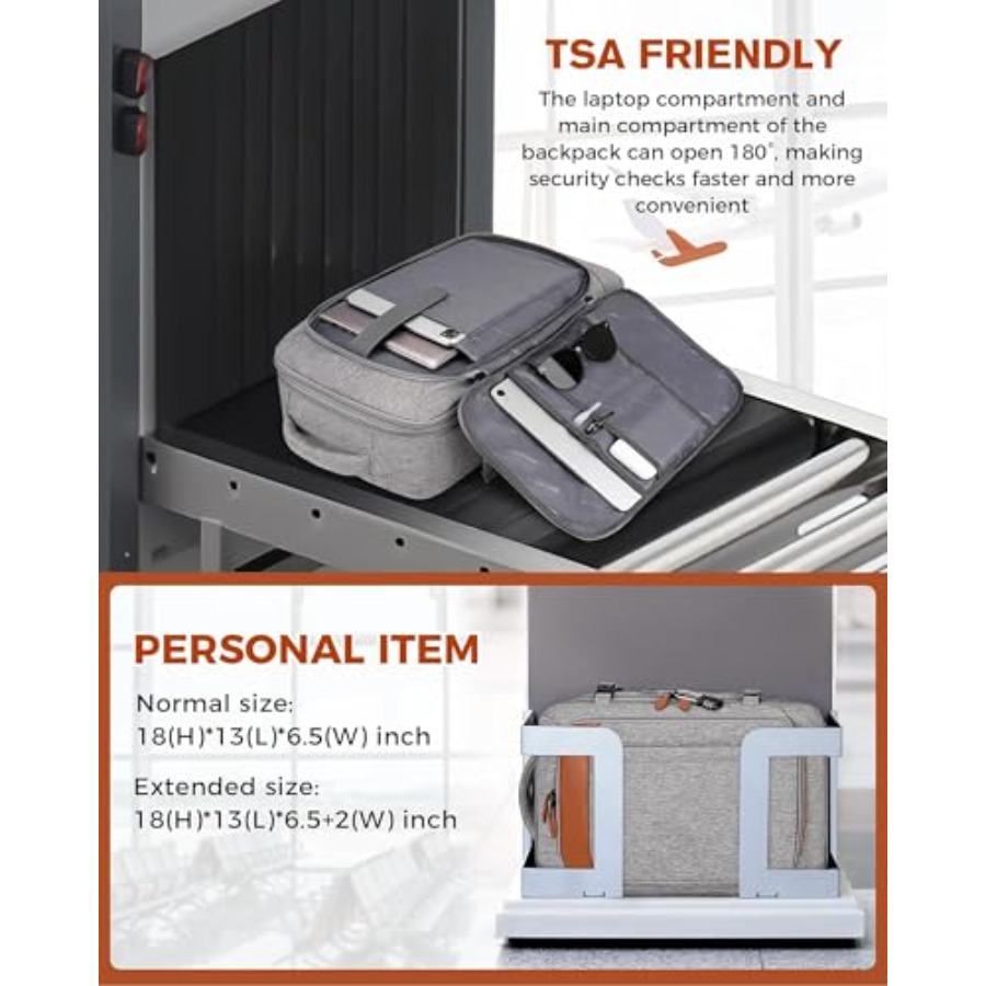 Carry on Backpack, Flight Appr - Travel Packing Cube recension och pris