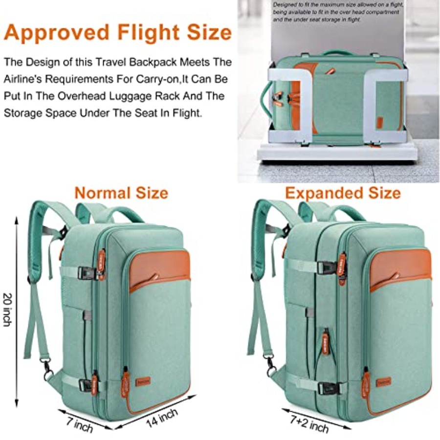 Laptop Travel Backpack with 4  - Travel Packing Cube recension och pris
