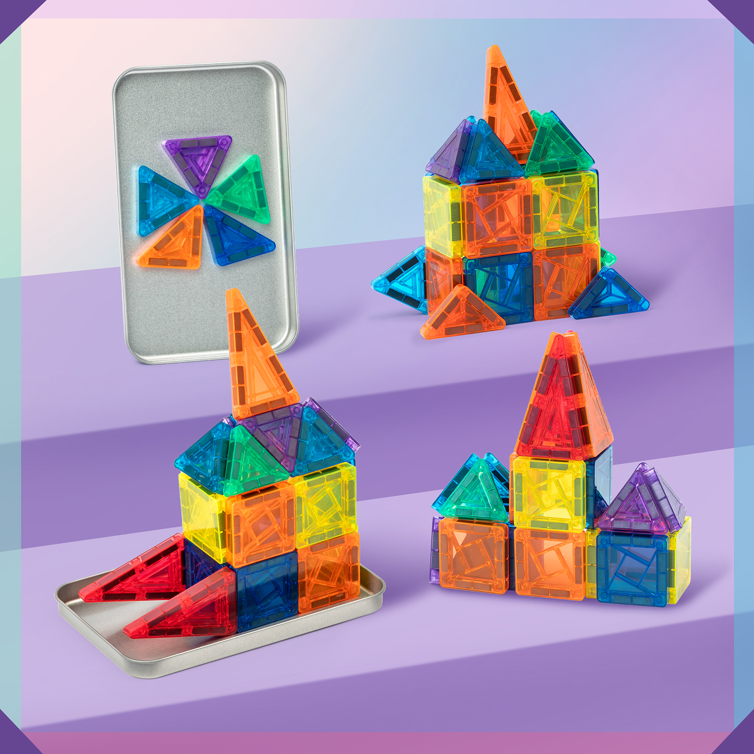 42P/60P Mini Magnetic Tiles Bu - Mini Iron Travel recension och pris