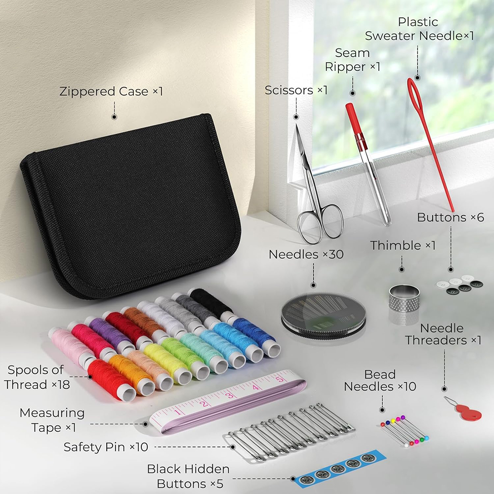Sewing Kit with 86 Sewing Acce - Travel Accessories To Sew recension och pris