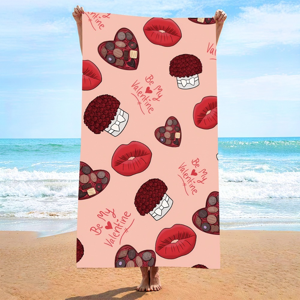 Heart Symbol Bath Towel 27x55i - Travel Towel Quick Dry recension och pris