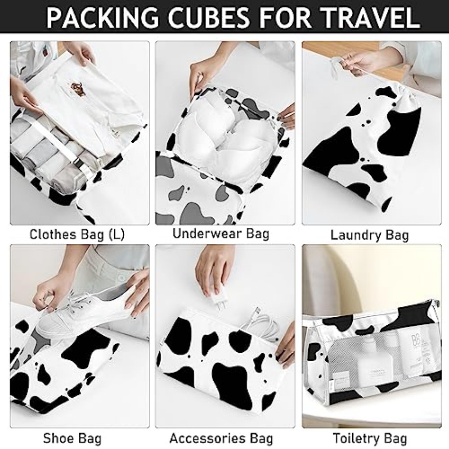 8 Set Packing Cubes for Travel - Travel Packing Cube recension och pris