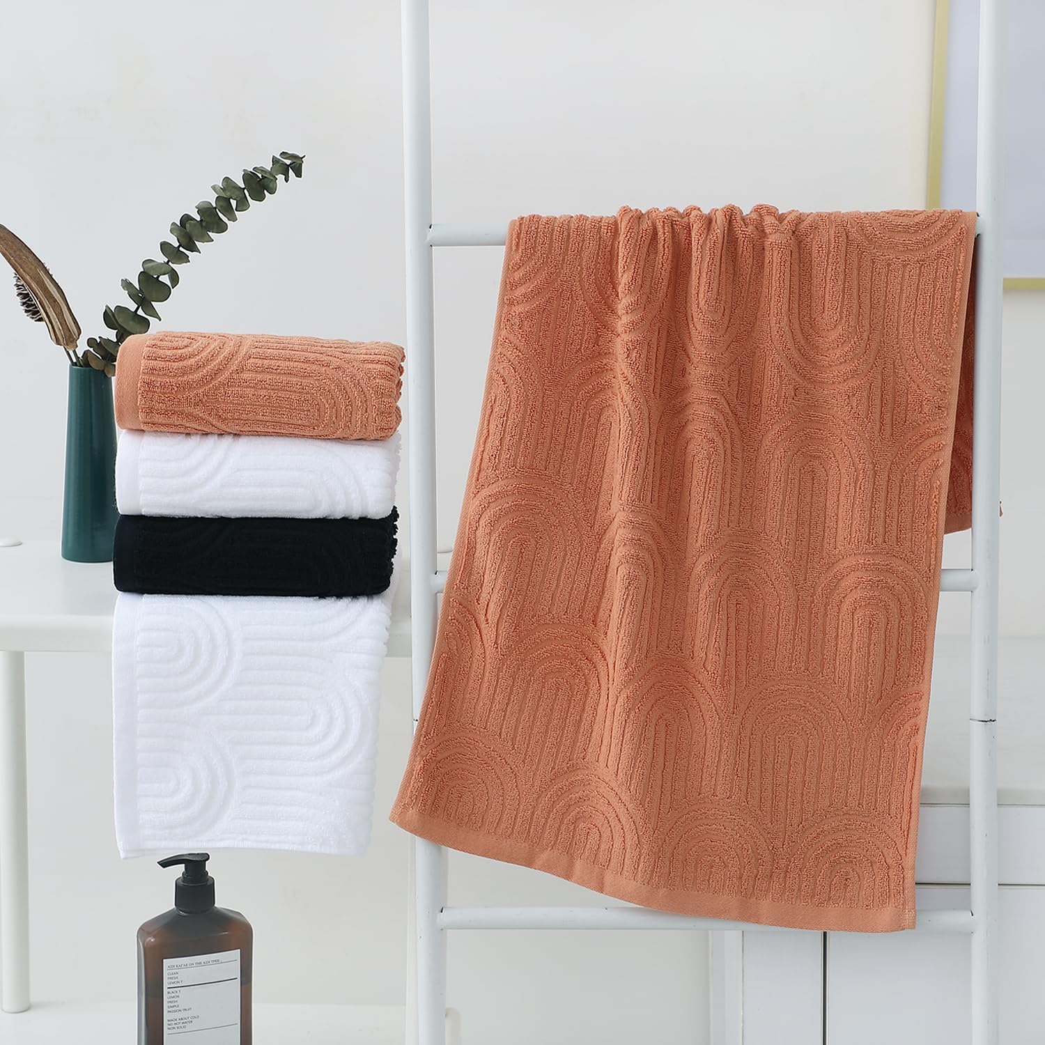 2 Pack Striped Cotton Bath Tow - Travel Towel Quick Dry recension och pris