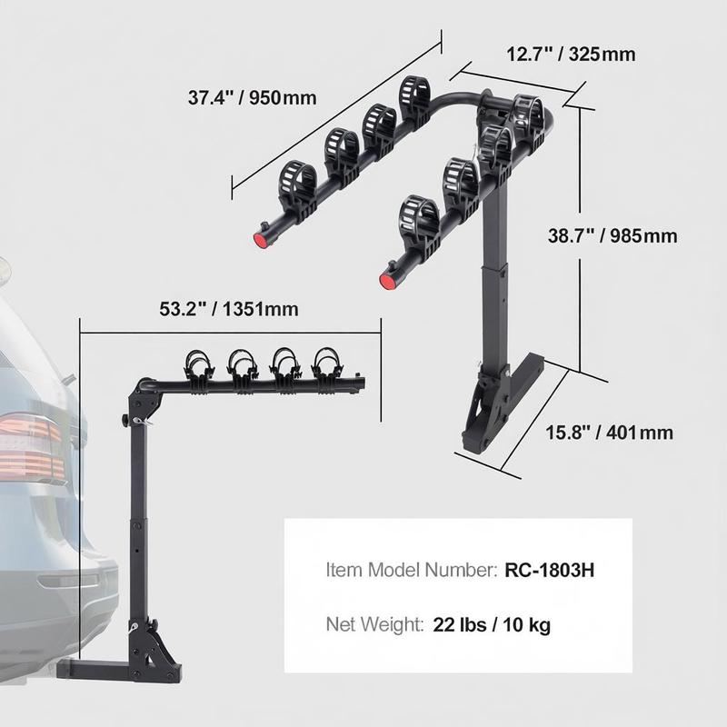 Vehicle Bicycle Carrier 4-Bike - Travel Accessories Designer recension och pris