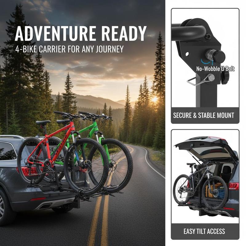 Vehicle Bicycle Carrier 4-Bike - Travel Accessories Designer recension och pris