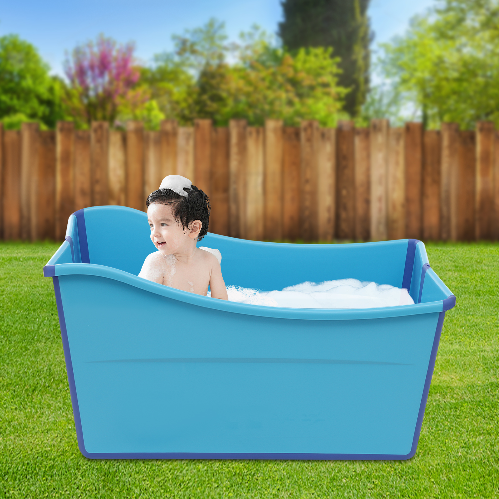 Large Foldable Bathtub for Adu - Travel Accessories For 3 Year Old recension och pris