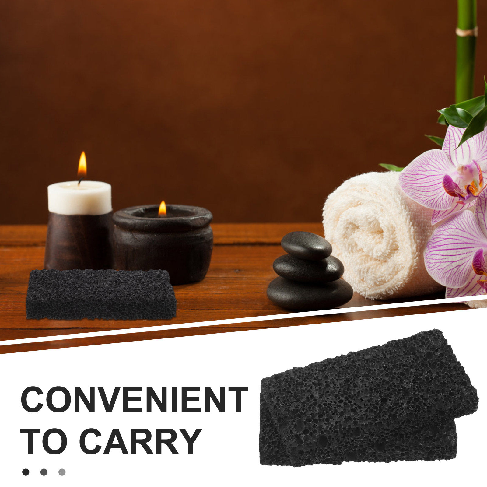 2Pcs Black Volcanic Rock Diffu - Travel Accessories Essentials recension och pris