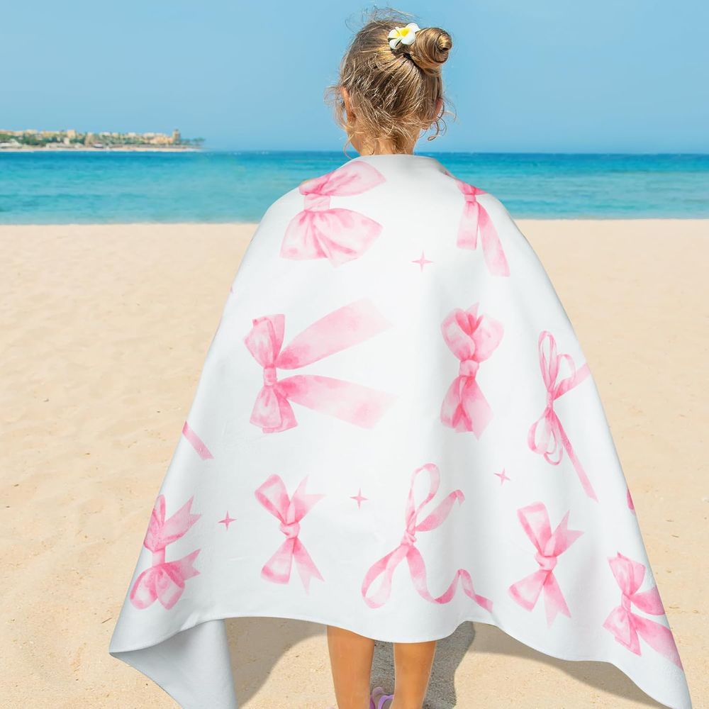 Pink Bow-Decorated 30x60 Inch  - Travel Towel Quick Dry recension och pris