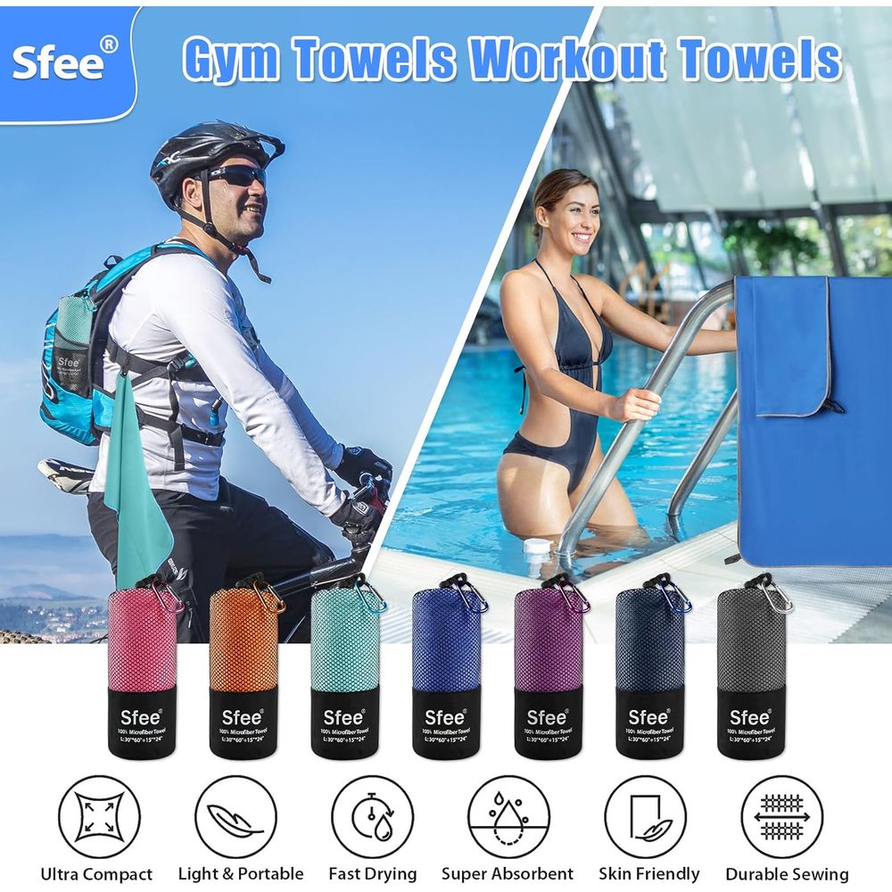 Compact Large Absorbent Travel - Travel Towel Quick Dry recension och pris