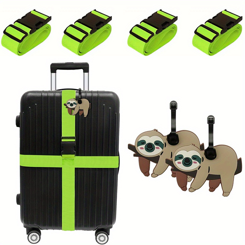 6 Pack Luggage Straps Luggage  - Travel Accessories Gear recension och pris