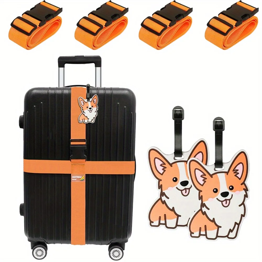 6 Pack Luggage Straps Luggage  - Travel Accessories Gear recension och pris